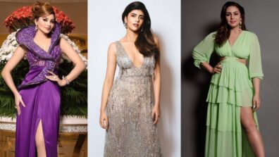 Fashionistas: Urvashi Rautela, Sanjana Sanghi, And Huma Qureshi Look Smoking Hot In Gown