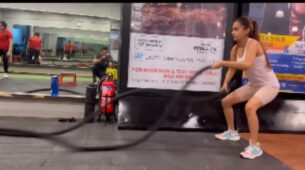 Fitness Freak: Anushka Sen powers up at gym, shows off her classic workout drills