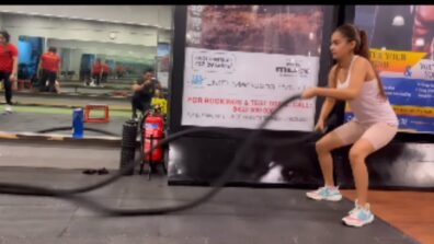 Fitness Freak: Anushka Sen powers up at gym, shows off her classic workout drills