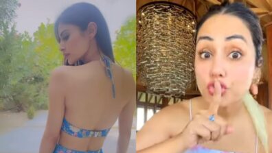 Floral Print Swag: Mouni Roy does ramp walk in blue slit gown outfit, Hina Khan wants only ‘positive vibes’