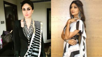 From Kareena Kapoor To Shilpa Shetty: Stars Who Shone Brightly In Black And White Striped Sarees