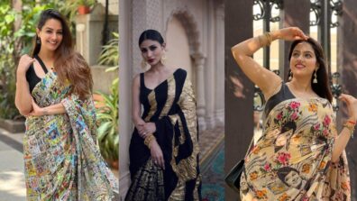 From Mouni Roy, Anita Reddy To Deepika Singh, Famous Bollywood Actresses Slaying In Gorgeous Black Sarees, Take A Look