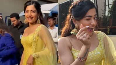 Goodbye: Rashmika Mandanna’s smile in yellow lehenga choli outfit takes over internet by storm, fans hail her as ‘crush of the nation’