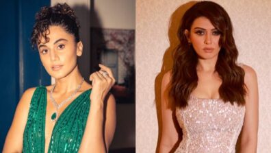 Hansika Motwani and Taapsee Pannu are ultimate slayers in shimmery slit outfits, check out red carpet swag