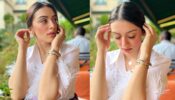 Hansika Motwani Looks Classy And Sassy In Her Formal Fringe Shirt Giving Candid Poses