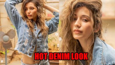 Heli Daruwala looks super sensuous in denim jacket and unbuttoned denim jeans