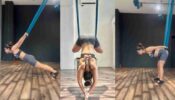 Hina Khan shows off her flexibility performing Ariel Yoga, watch video