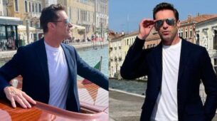 Hugh Jackman Looks Dapper As He Poses In The Blue Blazer : See Pics