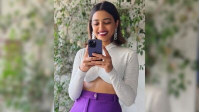 iPhone Craze In Bollywood: Radhika Apte stuns in white outfit and purple trousers, poses with brand new Purple iPhone 14