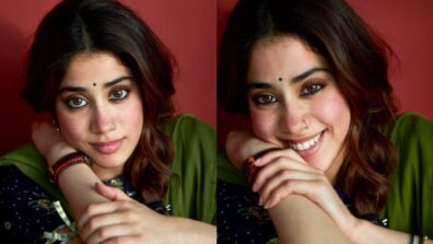 Janhvi Kapoor is a droolworthy beauty in green ethnic outfit, you will fall in love with dark kohl eyes