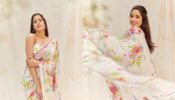 Janhvi Kapoor looks floral dream in designer white saree, see pictures