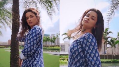 Jeda Nasha Nasha: Avneet Kaur is a slayer in blue and white printed ethnic kurti, see gorgeous video