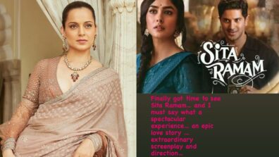 Kangana Ranaut Shares Review Of Sita Ramam, Calling It Spectacular Experience