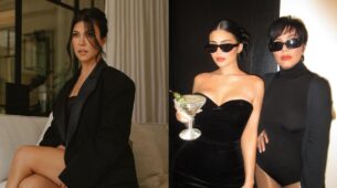 Kardashian’s Update: Kylie Jenner Looks Stunning Alongside Kris Jenner In An All-Black Ensemble, While Kourtney Kardashian Also Flauts Her Black Look At The Promotions Of “Lemme”