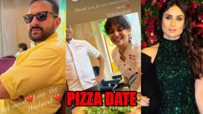 Kareena Kapoor Khan and husband Saif Ali Khan’s happy pizza date, check photos