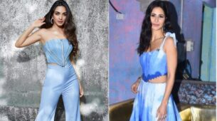 Katrina Kaif or Kiara Advani: Whose blue corset crop top style is a statement fashion?