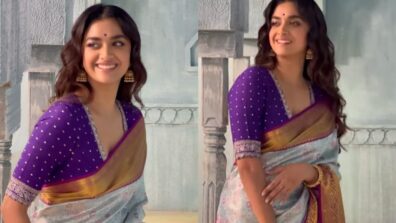 Keerthy Suresh flaunts South Indian tradition like a queen, dazzles in special saree