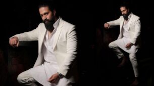 KGF Fame Actor Yash Looks Divine And Hot In White Suit Look