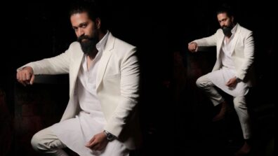 KGF Fame Actor Yash Looks Divine And Hot In White Suit Look