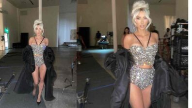 Kim Kardashian Flaunts Her Toned Figure In A Sparkling Corset, See Pic