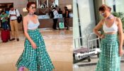 KKK 12: Rubina Dilaik is a sight to behold in white bralette and bohemian green printed skirt, check out special jewellery