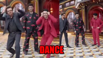 Anil Kapoor and Varun Dhawan get groovy with Karan Johar on the sets of Koffee With Karan