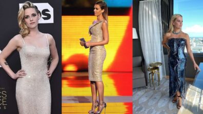 Kristen Stewart, Reese Witherspoon, And Jessica Alba’s Breathtaking Glimpse In Shimmery Bodycon Dress