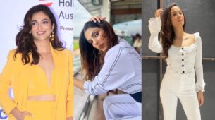 Latest Pictures: Ridhima Pandit, Rhea Chakraborty, And Mira Rajput In Pastel Color Chic Pantsuits For Stepping Out In The City