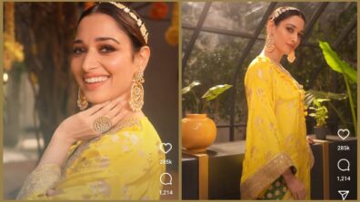 Light, Colours, Glam-Up: Tamannaah Bhatia is sunshine in yellow embellished suit