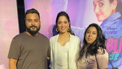 Major Stardom Moment: Tamannaah Bhatia looks killer in all-white pantsuit look, gets surrounded by fans for selfies