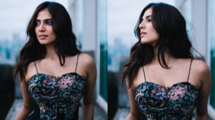 Malavika Mohanan dwells in her abstract sass file wearing intricate floral corset