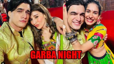 Mohsin Khan enjoys Falguni Pathak’s garba night with Heli Daruwala and Aneri Vajani, check photos