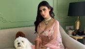 Mouni Roy blooms in peach pink floral lehenga choli, see pics