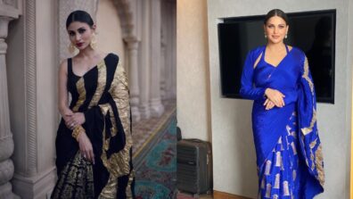 Mouni Roy In Black Or Himanshi Khurana In Blue: Who Slayed In Masaba Gupta Designer Saree?