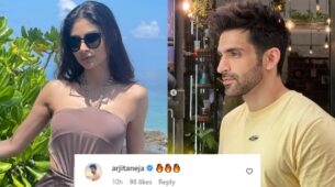 Mouni Roy is sensuality personified in latest slit gown out from Maldives, Arjit Taneja is feeling the heat