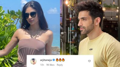 Mouni Roy is sensuality personified in latest slit gown out from Maldives, Arjit Taneja is feeling the heat