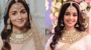 Mugdha Chaphekar’s engagement look inspired by Alia Bhatt’s wedding look in Kumkum Bhagya