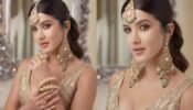 Navratri 2022: Shanaya Kapoor Looks Princess In Her Golden Lehenga With Bold Jewelry