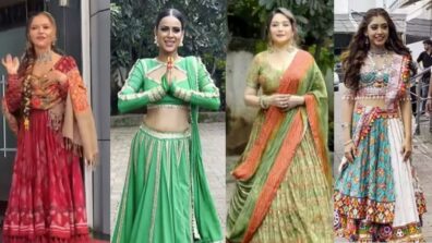 [Navratri Special 2022] Jhalak Dikhhla Jaa10 Celebrities Nia Sharma, Rubina Dilaik, Madhuri Dixit, And Niti Taylor Spotted In Garba Avatar For Special Festive Season