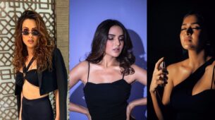 Nia Sharma, Jasmin Bhasin and Tejasswi Prakash set oomph game on fire in black cropped one-shoulder outfits, take inspiration