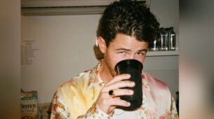 Nick Jonas Looks Dapper In Printed Shirt As He Drinks His Wine, Take A Look