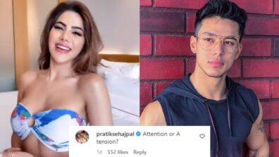 Nikki Tamboli demands attention and compliments from Pratik Sehajpal, what’s cooking?