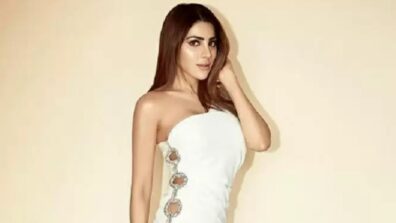 Nikki Tamboli looks bewitchingly beautiful in thigh-high slit dresses, and fans are lovestruck