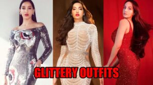 Nora Fatehi Inspires Us To Glam Up In Shimmery Dresses