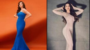 Nora Fatehi’s “mermaid” looks in heavy, intricately designed outfits