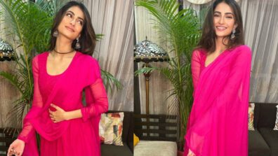 Palak Tiwari Looks Glamorous In Her Pink Anarkali Dress, Slaying The Ethnic Game High