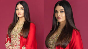 Ponniyin Selvan Aka PS-1: Aishwarya Rai Glows In Red Sequin Intricate Designed Suit, See Pics