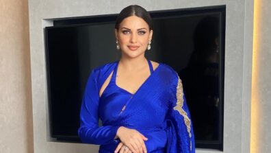 Punjabi actress Himanshi Khurrana shines in royal blue embellished saree, see pics