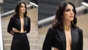 Radhika Madan Looks Fiery Hot In Braless Black Bold Outfit