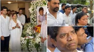 Raju Srivastava Prayer Meet: Johnny Lever, Kapil Sharma, Neil Nitin Mukesh, Kiku Sharda, Shailesh Lodha & others bid final goodbye